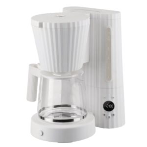 Plissé Drip Coffee Maker in White by Alessi