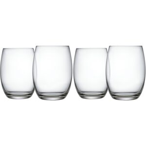 Mami 16.9 oz. Crystal Drinking Glass Set of 4 by Alessi