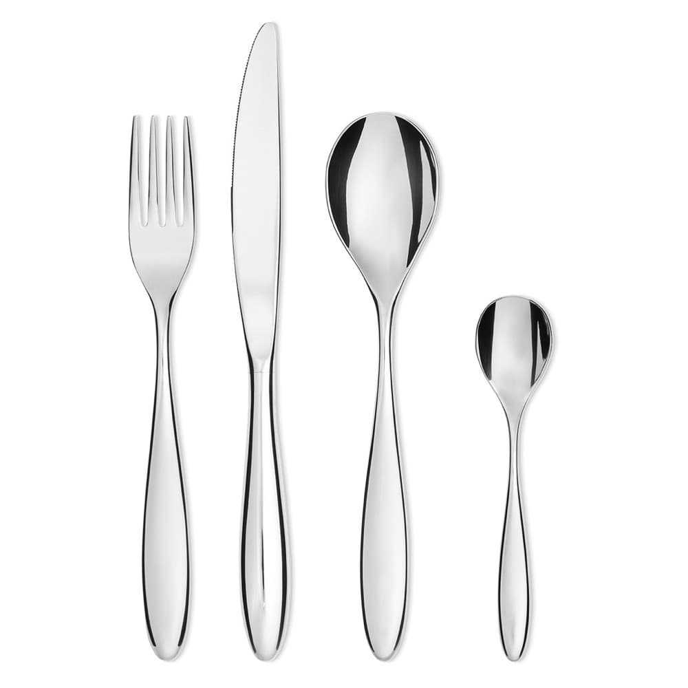 Mami Stainless Luxury 24-Piece Flatware Set, Service for 6 by Alessi