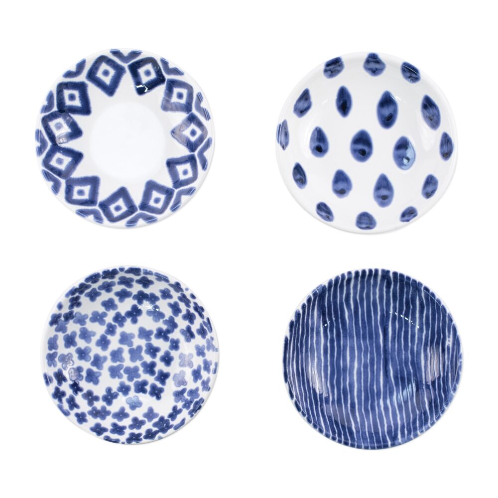 Santorini Assorted Condiment Bowls - Set of 4 by Viva VIETRI