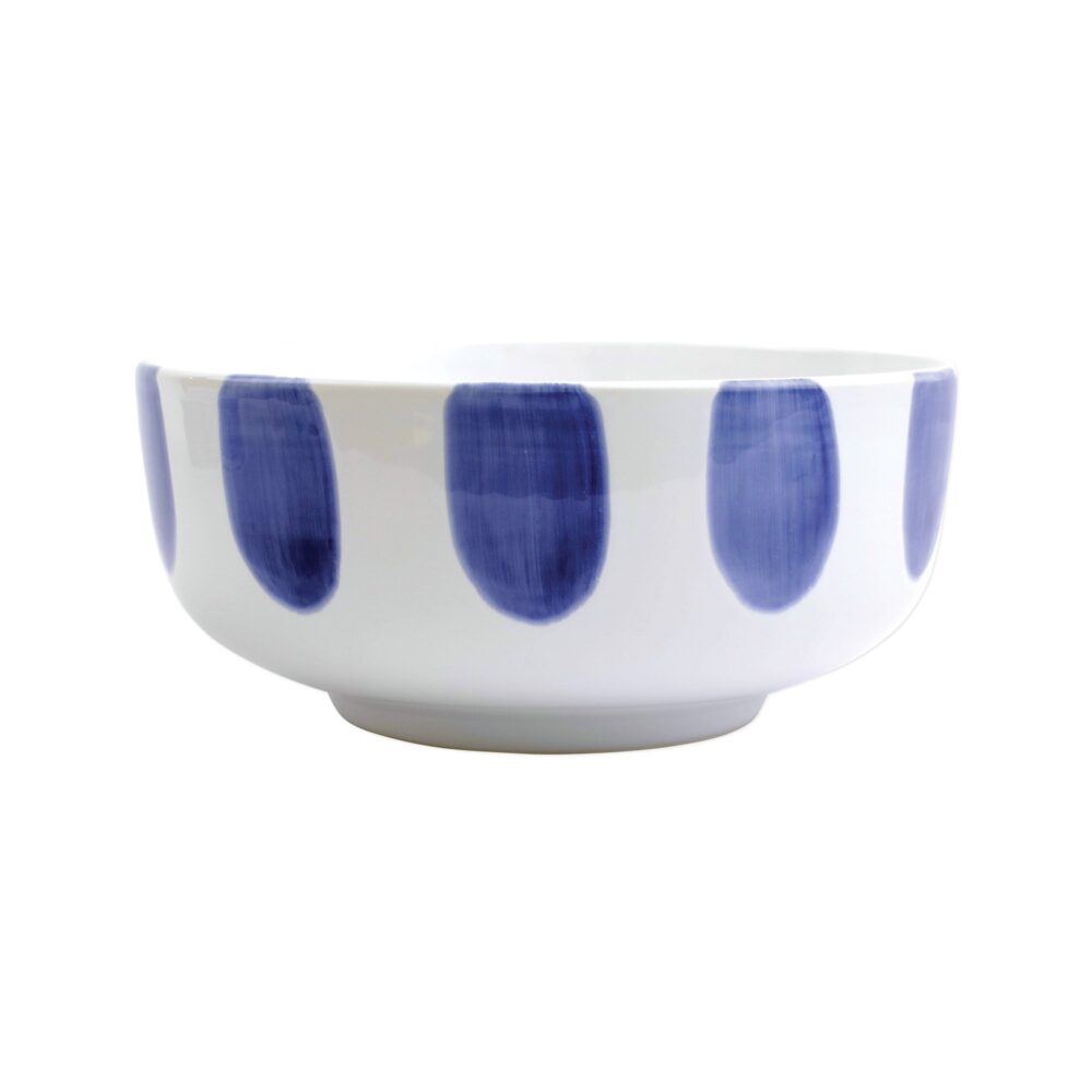 Santorini Dot Large Footed Serving Bowl by Viva VIETRI