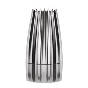 Pleated Aluminum Table Salt or Pepper Grinder by Alessi