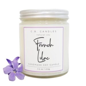 French Lilac Candle by C.B. Candles
