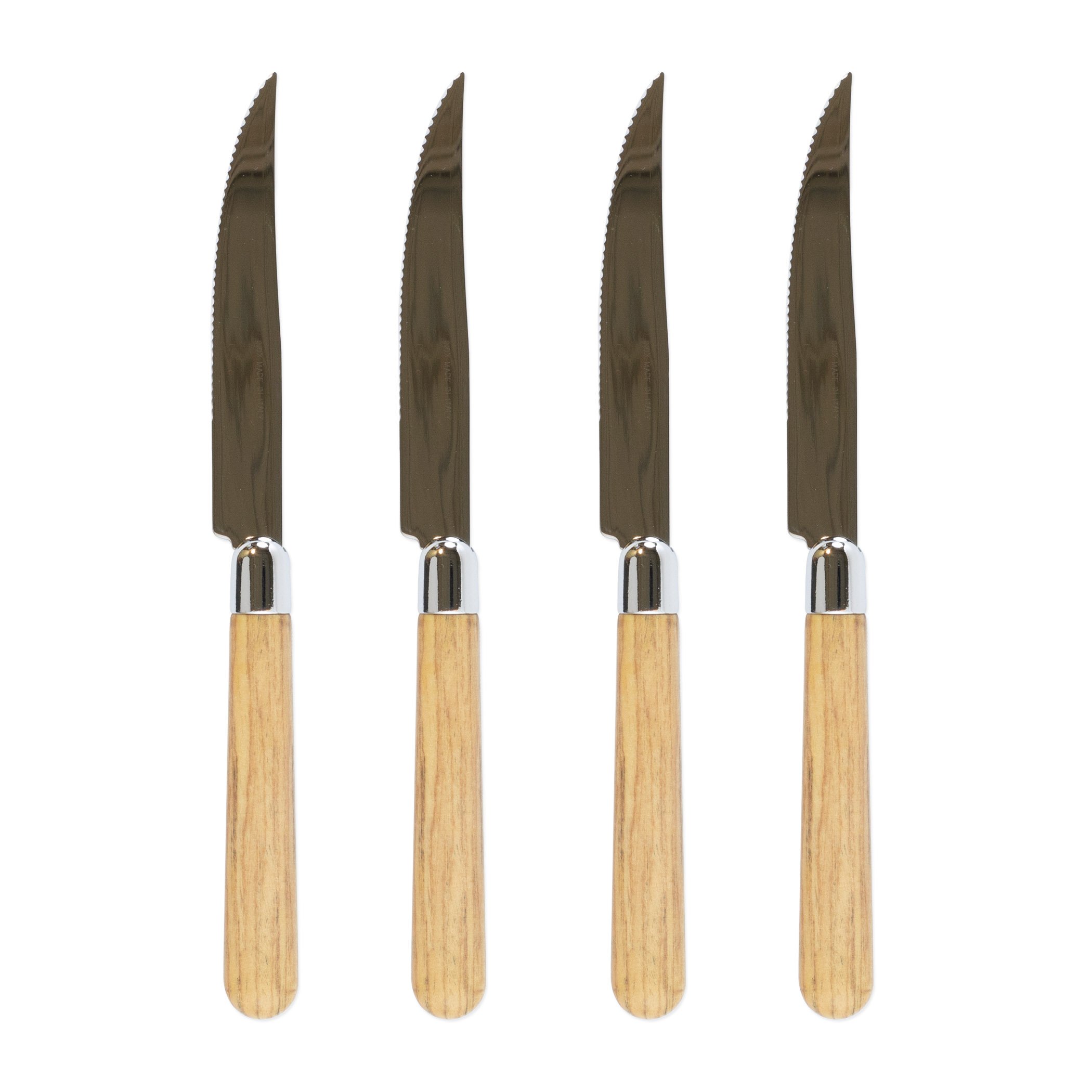 Albero Oak Steak Knives - Set of 4 by VIETRI