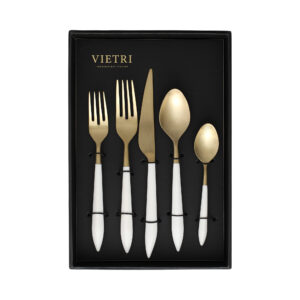 Ares Oro & White Five-Piece Place Setting – Set of 4 by VIETRI