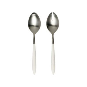 Ares Argento & White Salad Serving Set by VIETRI