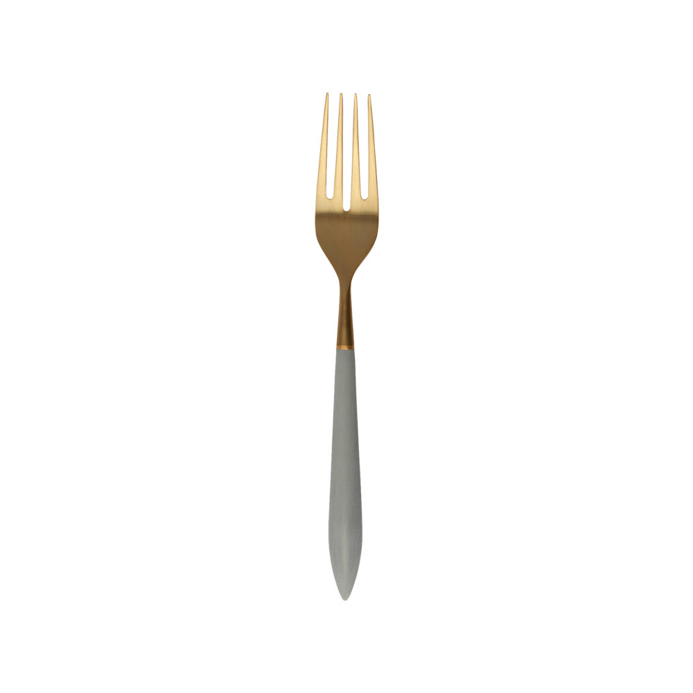 Ares Oro & Light Gray Serving Fork by VIETRI