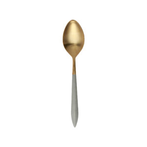 Ares Oro & Light Gray Serving Spoon by VIETRI