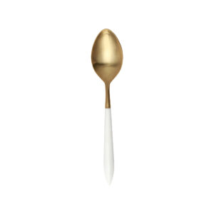 Ares Oro & White Serving Spoon by VIETRI