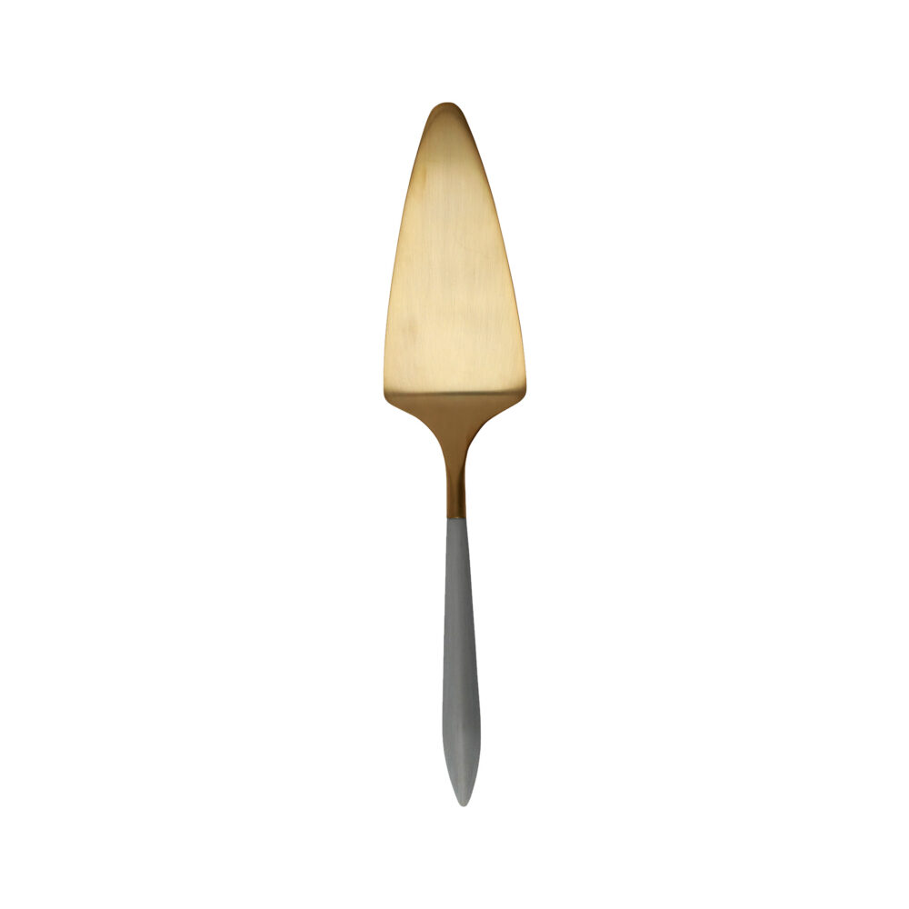 Ares Oro & Light Gray Pastry Server by VIETRI