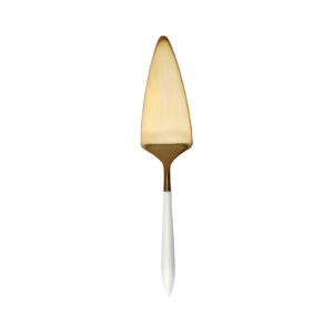 Ares Oro & White Pastry Server by VIETRI