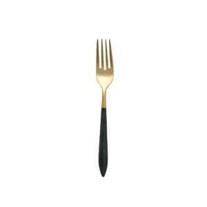 Ares Oro & Black Place Fork by VIETRI