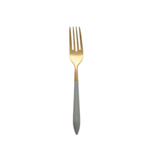 Ares Oro & Light Gray Place Fork by VIETRI