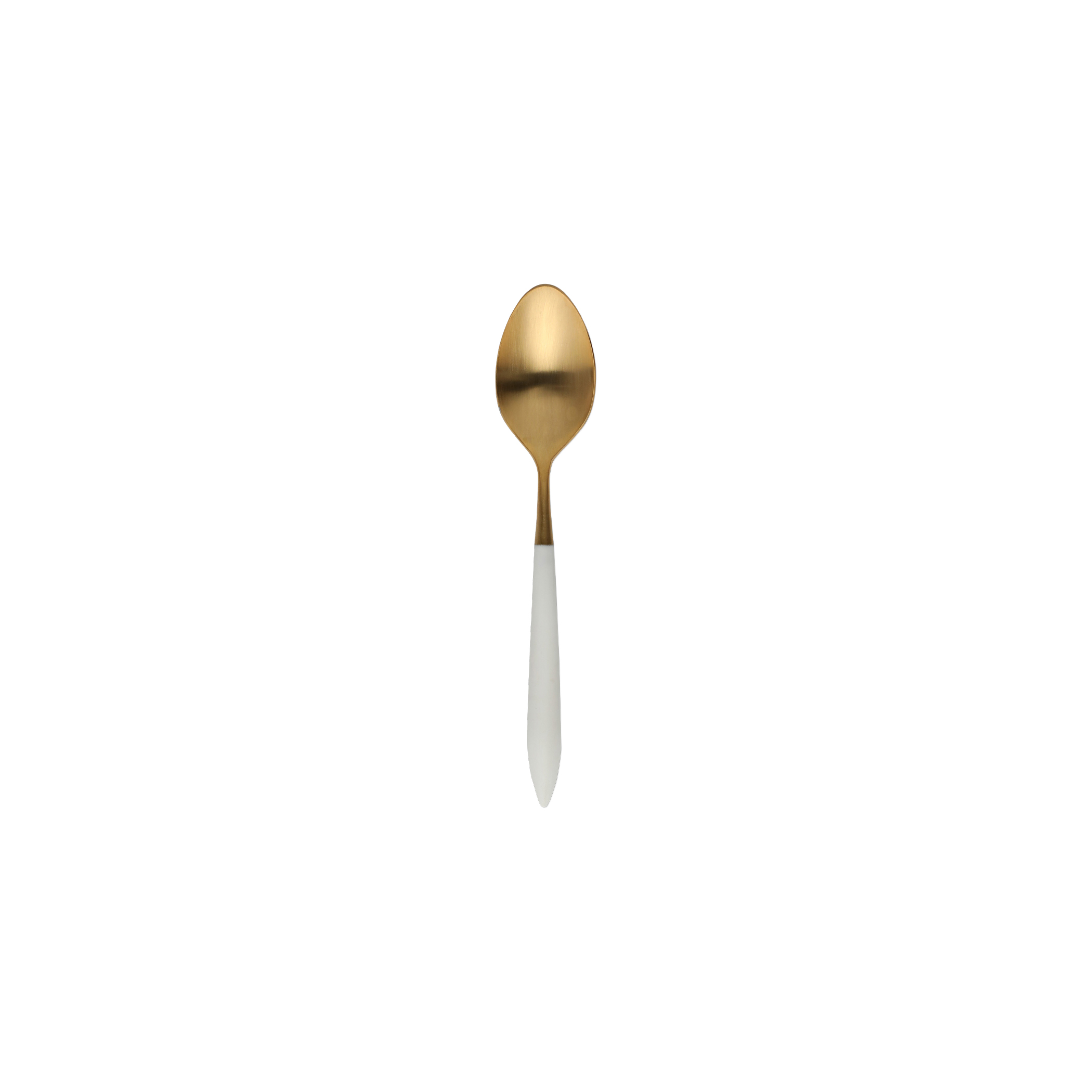 Ares Oro & White Demitasse Spoon by VIETRI