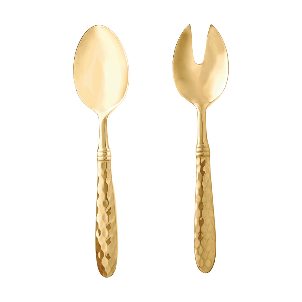 Martellato Gold Salad Server Set by VIETRI