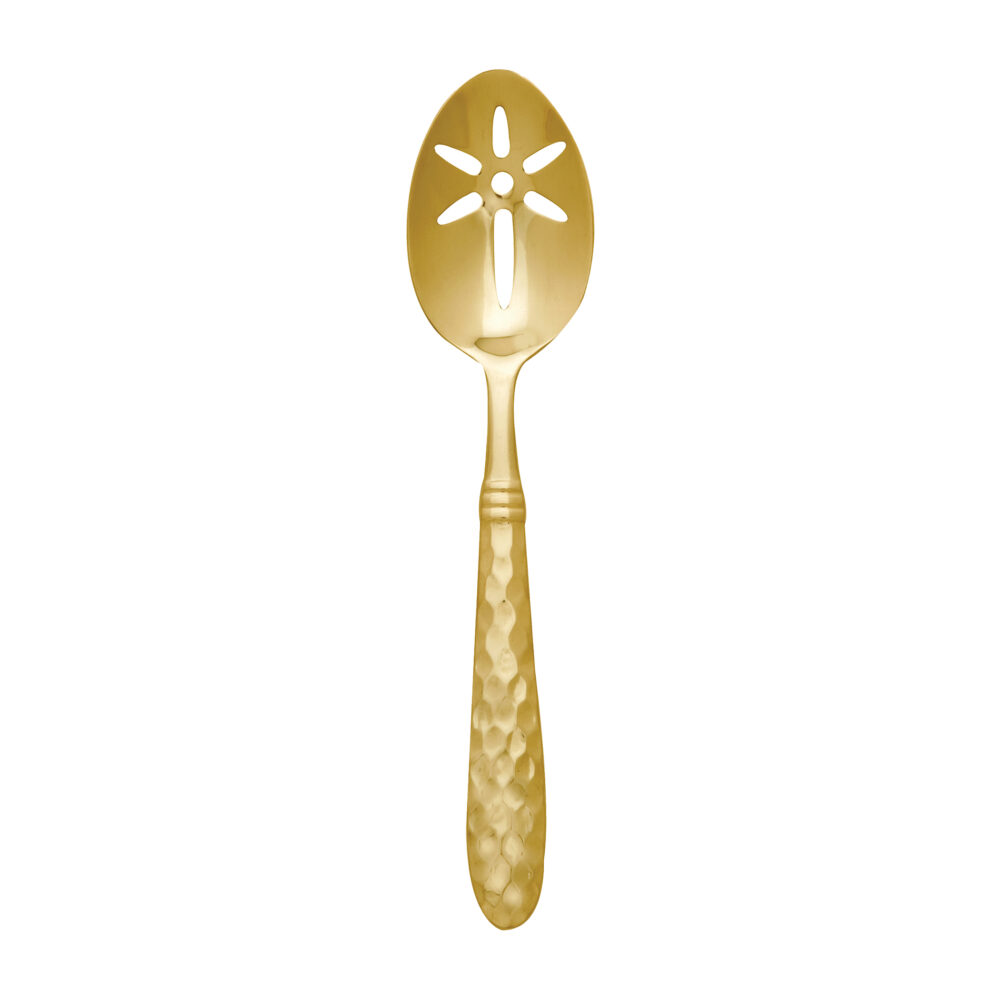 Martellato Gold Slotted Serving Spoon by VIETRI