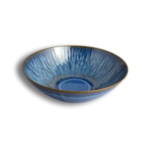 Stillwater Azul Serving Bowl by Carmel Ceramica