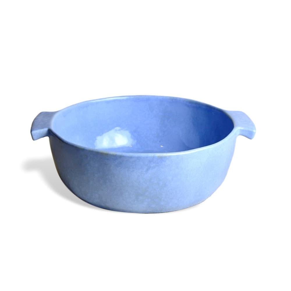 Cozina Blue Round Baker by Carmel Ceramica