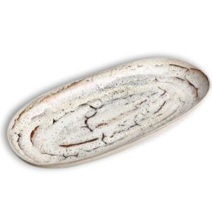Truffle Large Oval Platter by Carmel Ceramica