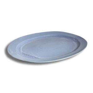 Rhapsody Blue Oval Platter by Carmel Ceramica