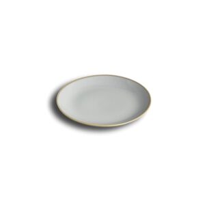 Rhapsody Fog Appetizer Plate by Carmel Ceramica