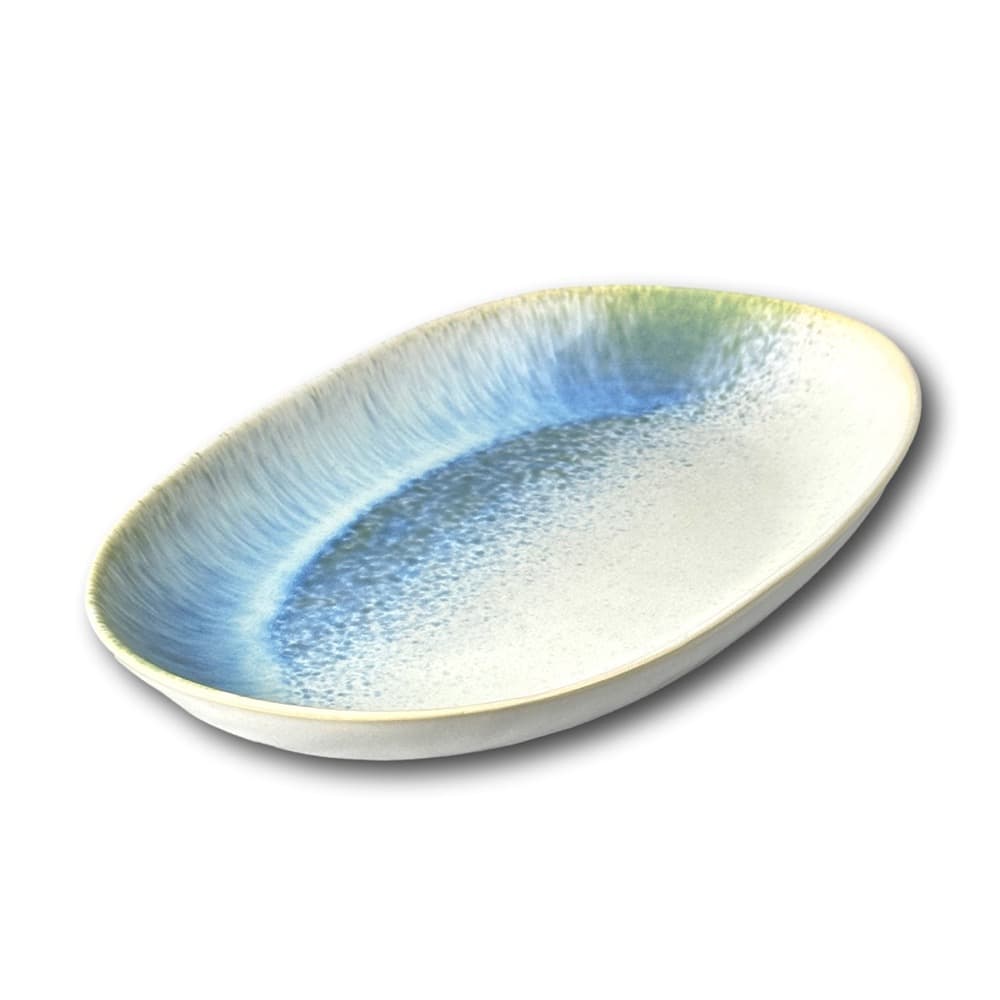 Carmel Sky Oval Platter by Carmel Ceramica