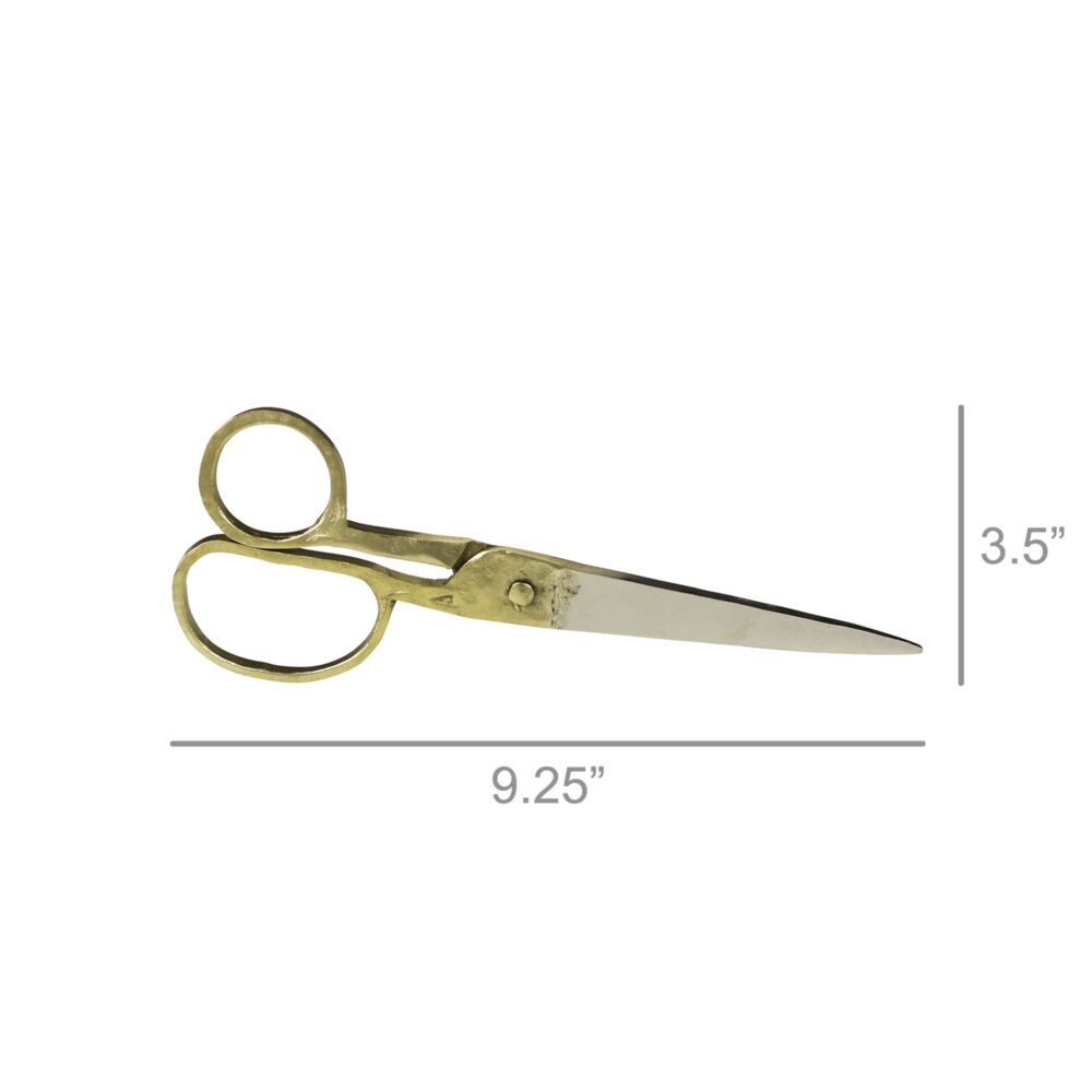 Brass and Steel Desk Scissors by HomArt - Image 3