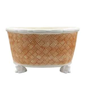 Sepia Basket Weave Centerpiece by Abigails
