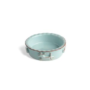 Dog Food/Water Bowl - Small Baby Blue by Carmel Ceramica
