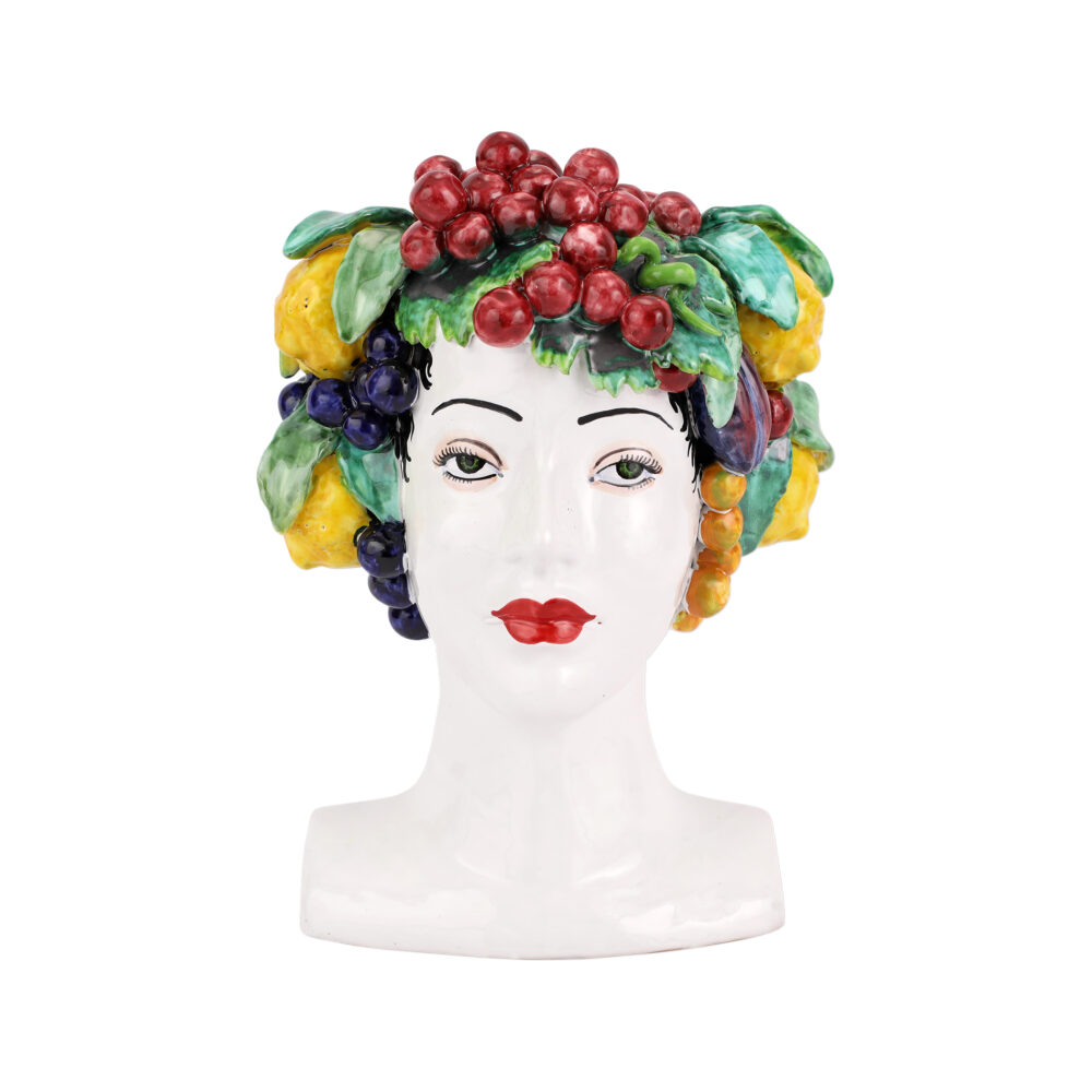 Sicilian Heads Assorted Fruit Head by VIETRI