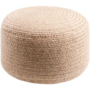 Dusty Pink Entwined Indoor/Outdoor Pouf by Livabliss