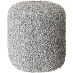 Mohave Gray Pouf by Livabliss