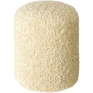 Mohave Cream Pouf by Livabliss