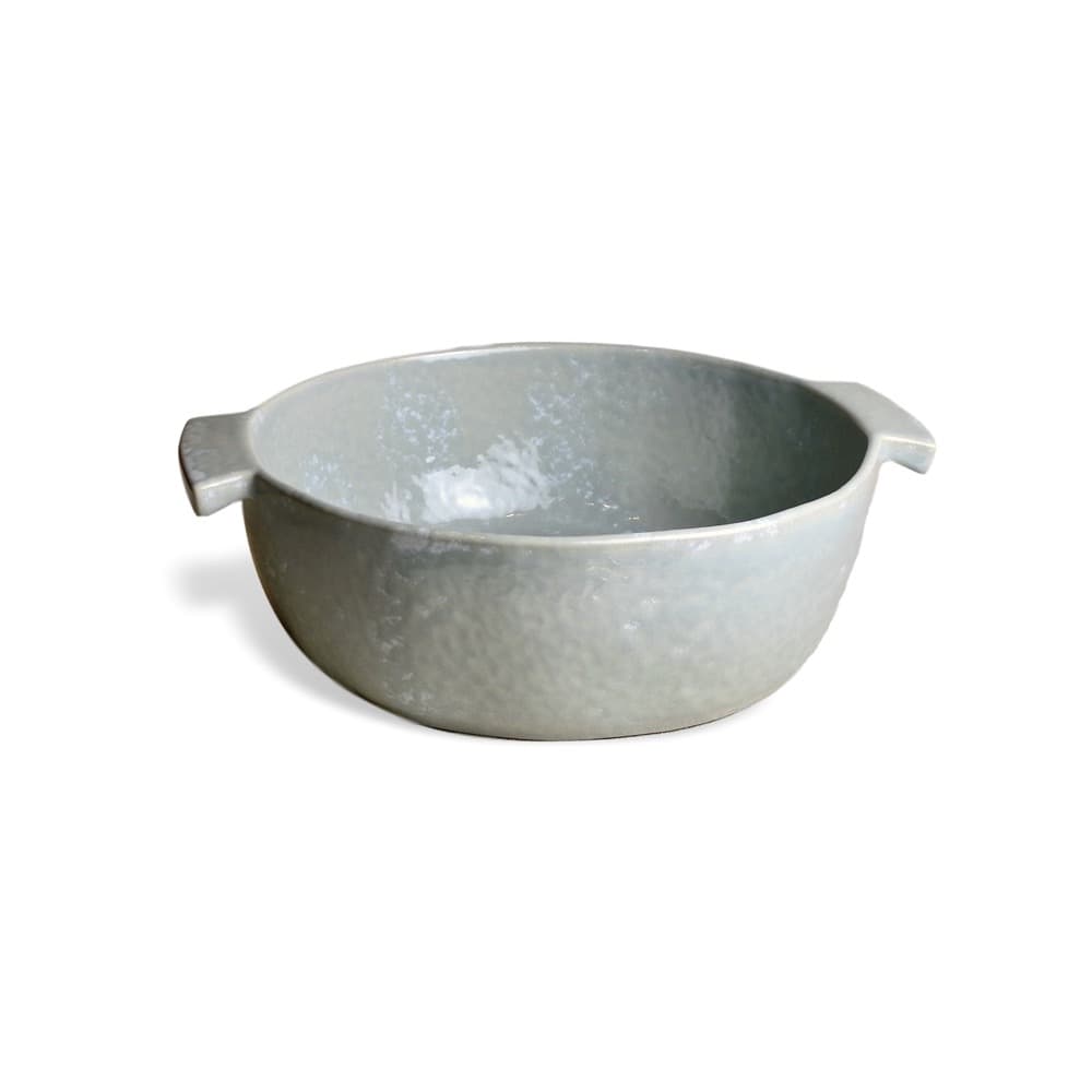 Cozina Gray Round Baker by Carmel Ceramica