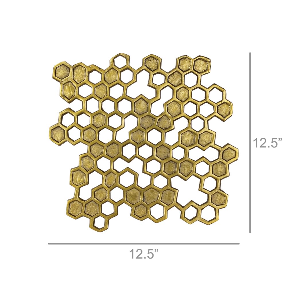 Honeycomb Brass Trivet by HomArt - Image 2