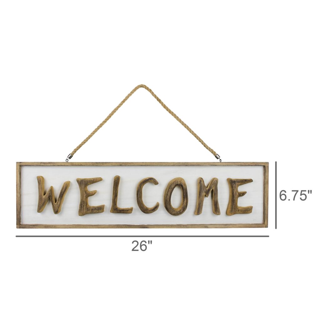 Welcome Wood Sign by HomArt - Image 2
