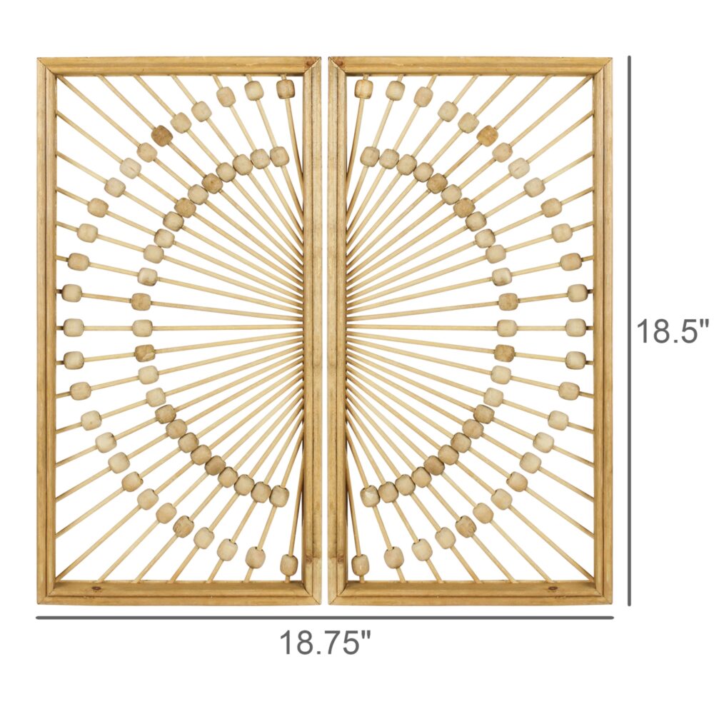 Mina Wood Wall Hanging by HomArt - Image 5