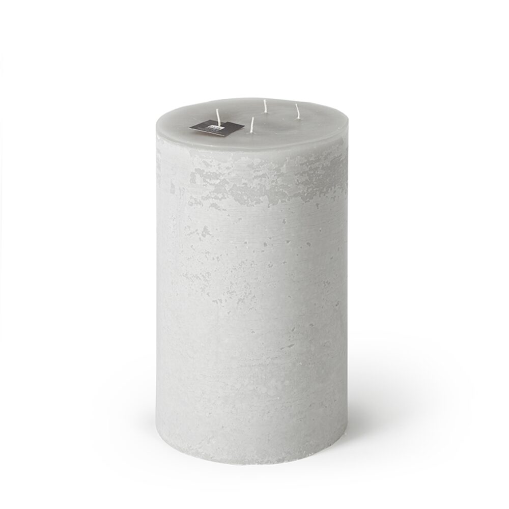 Linen 4-Wick Pillar Candle by BIDKhome