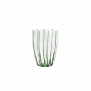 Nuovo Stripe Green Tall Tumbler by VIETRI