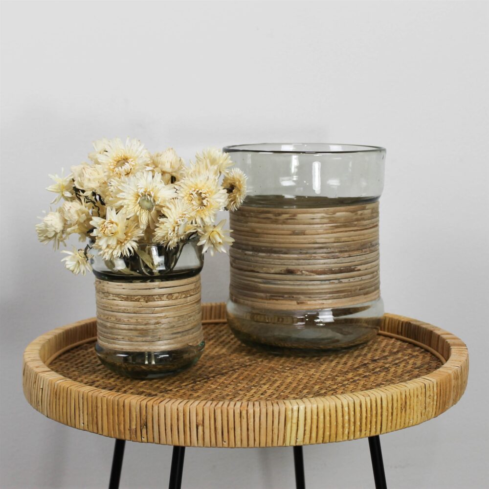 Cayman Rattan Side Table by HomArt - Image 3