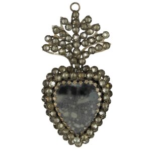 Glass Heart Hanging Ornament by HomArt