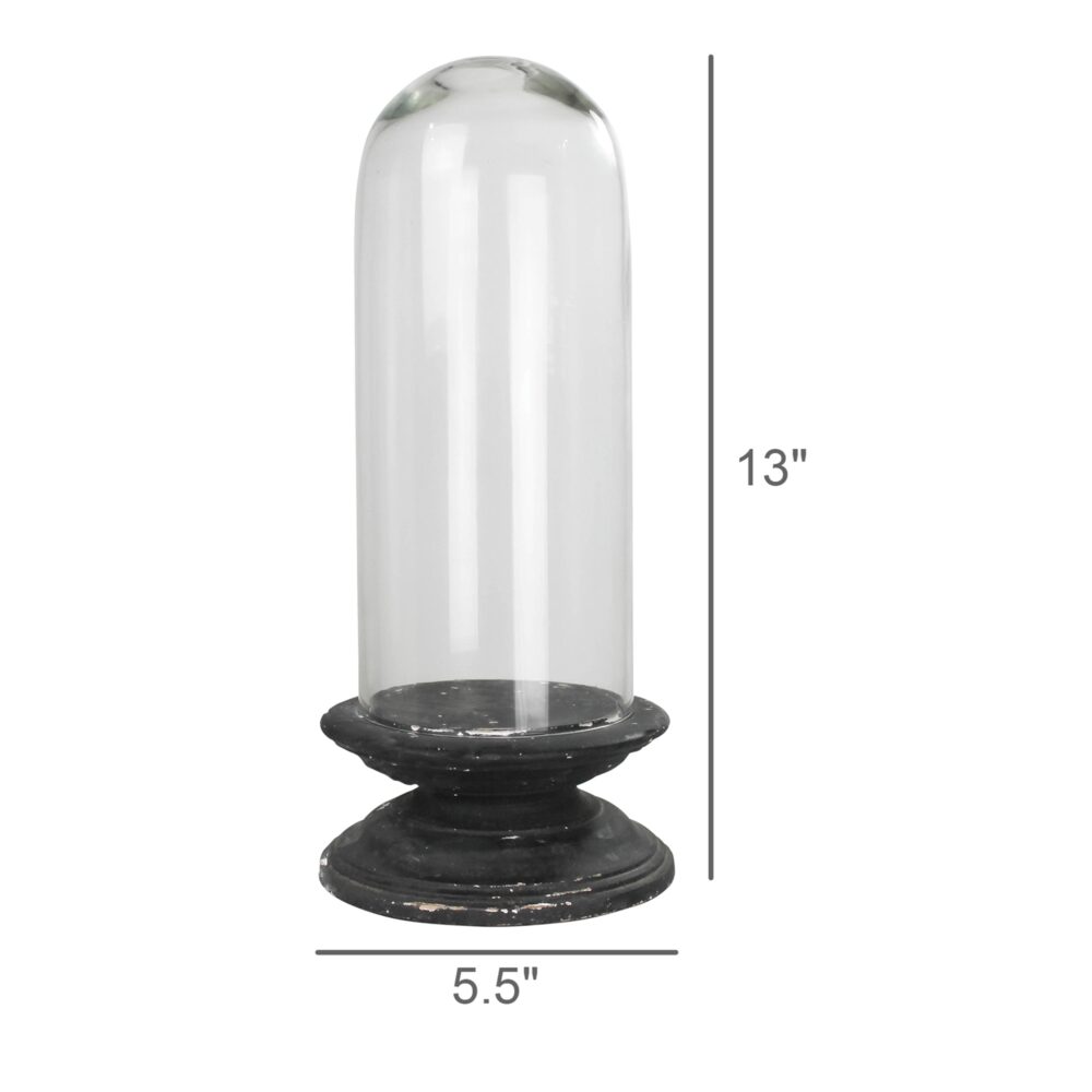 Arroyo Glass Domes with Black Wood Bases by HomArt - Image 4