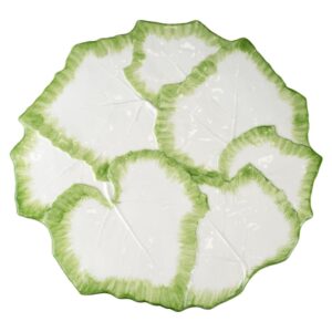 Compagnia Green and White Cheese Plate by Abigails