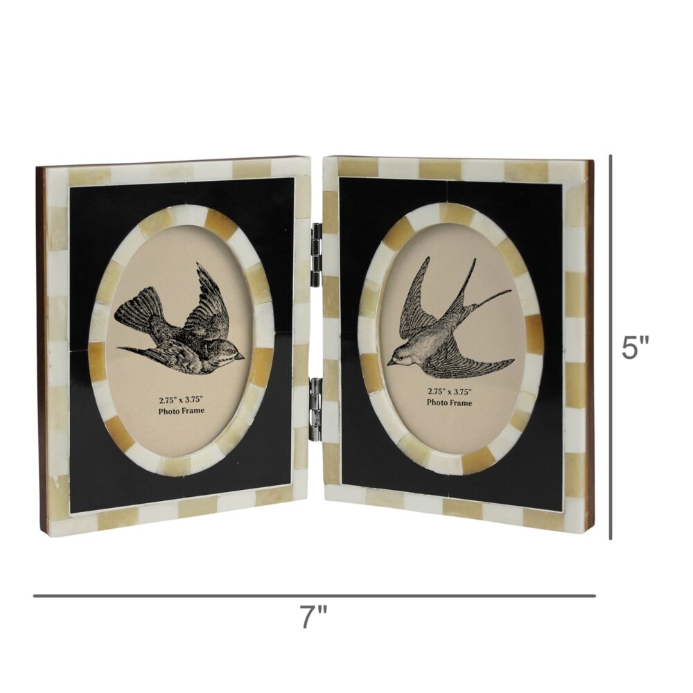 Horn and Bone Double Frame by HomArt - Image 2