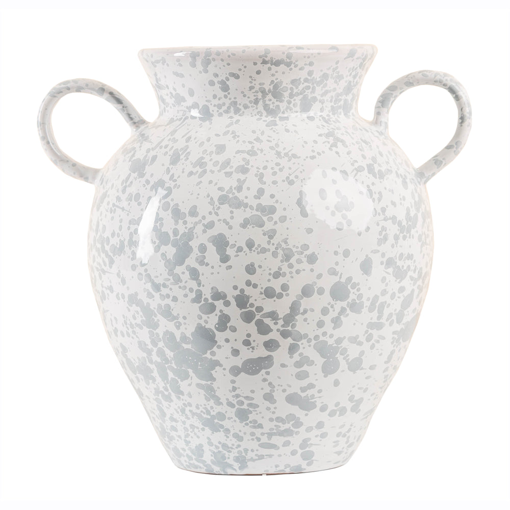 Taverna Gray and White Speckled Two Handled Jug by Abigails