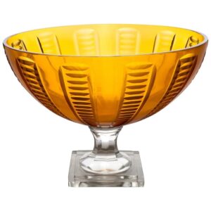 York Collection Amber Footed Bowl by Abigails