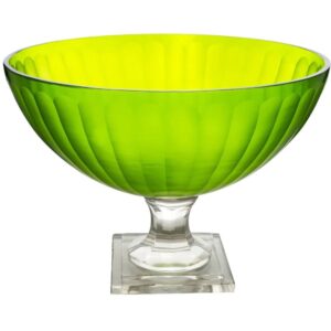 York Collection Green Footed Bowl by Abigails