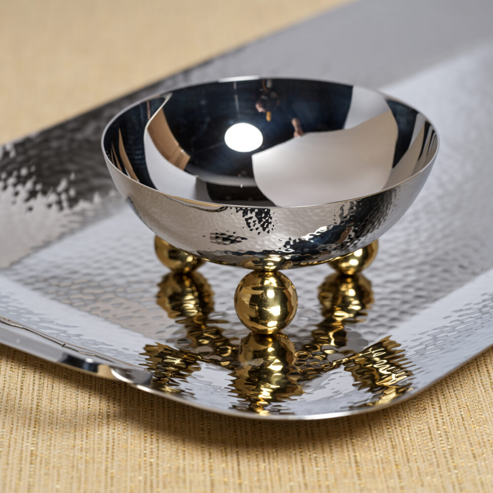 Marzell Stainless Steel Condiment Bowls, Set of 2 by Zodax