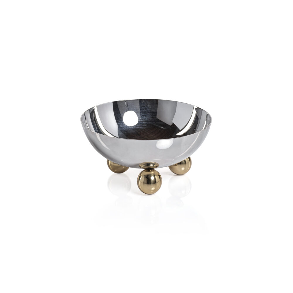 Marzell Stainless Steel Condiment Bowls, Set of 2 by Zodax