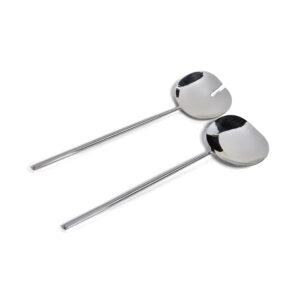 Stassi Polished Stainless Steel Salad Server Set by Zodax